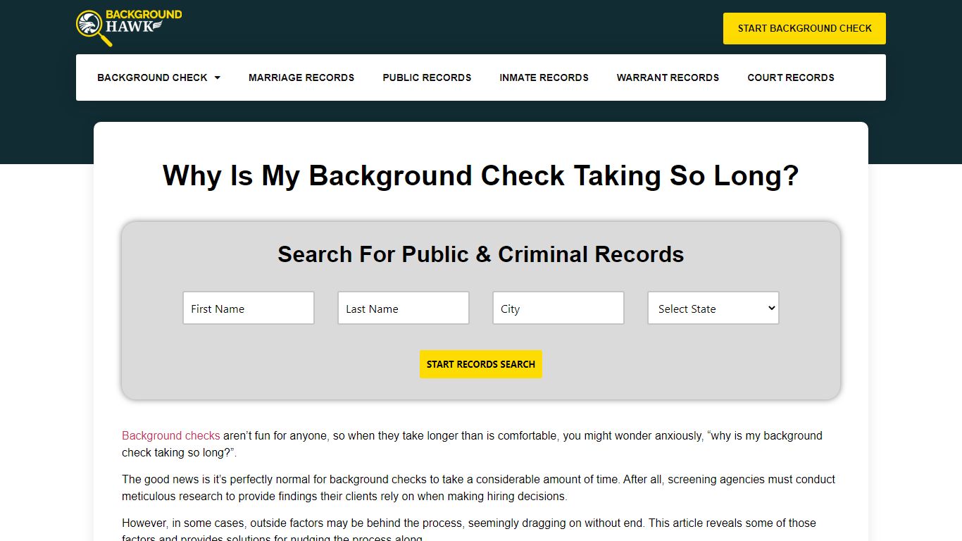 Why Is My Background Check Taking So Long?